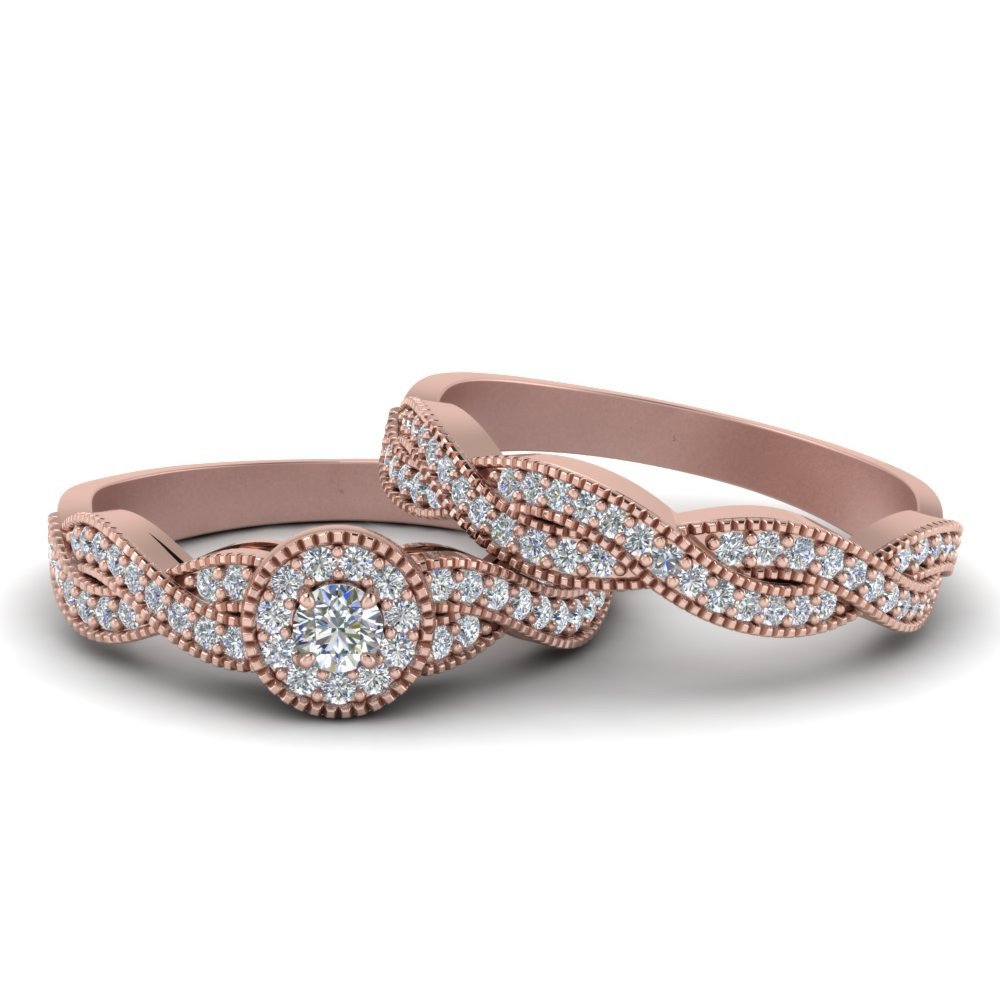 Infinity wedding deals ring sets