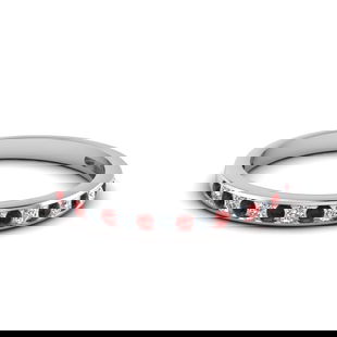 Channel Set Round Diamond Band