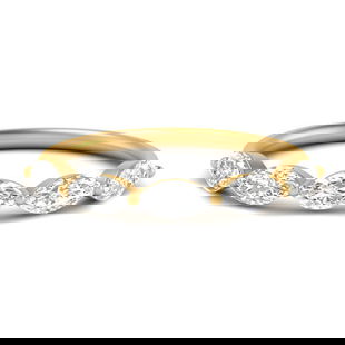 Floating 5 Marquise Stone Anniversary Band