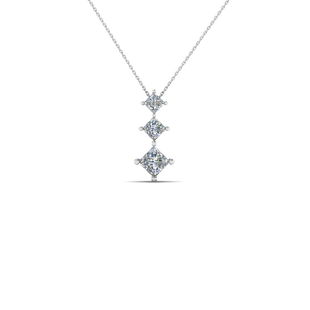 Tri Princess Diamond Pendant