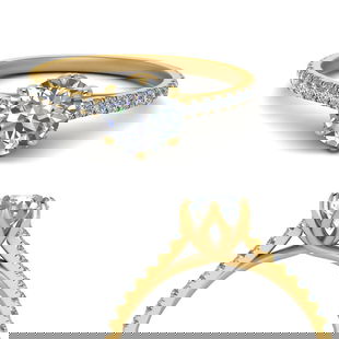 6 Claw Prong Simple Engagement Ring