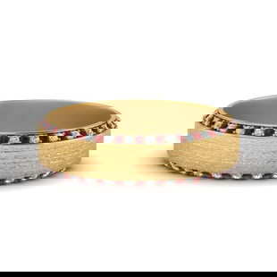 Ribbed Engagement Band