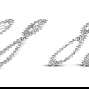 Halo And Pave Chandelier Earring Jackets