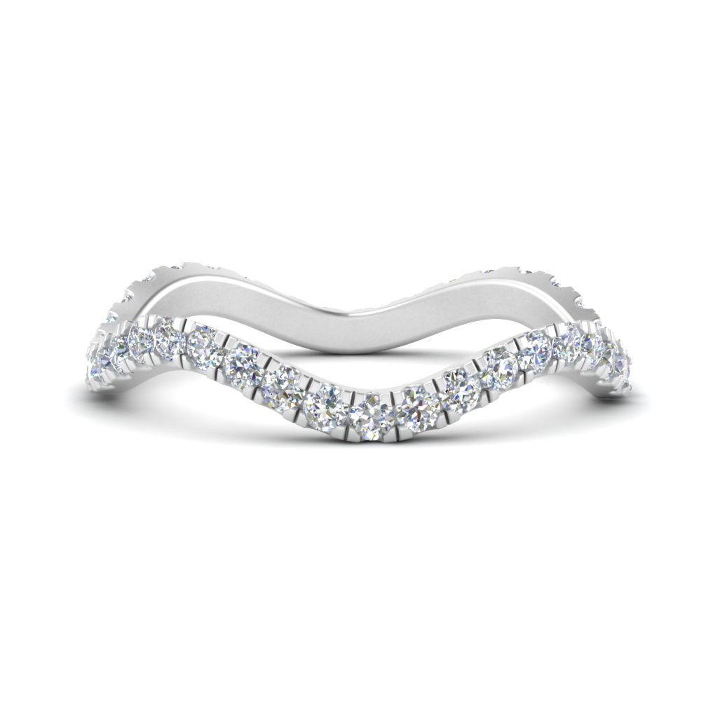 Wavy diamond deals band