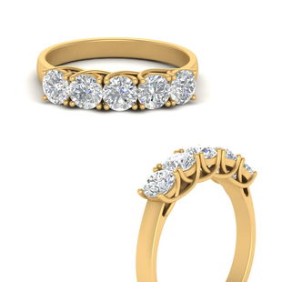1 Ct. Diamond Trellis 5 Stone Band
