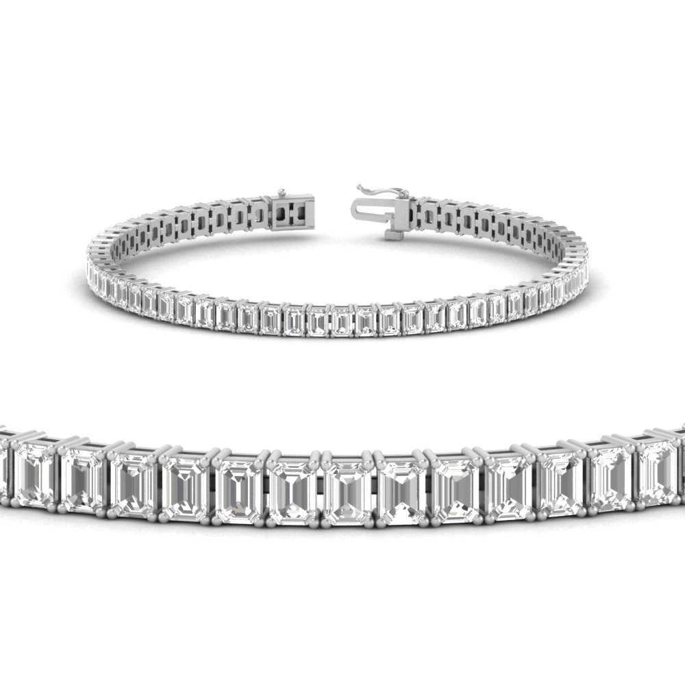5 ctw Round Lab Grown Diamond Three-Prong Tennis Bracelet - 6 Inches -  Grownbrilliance