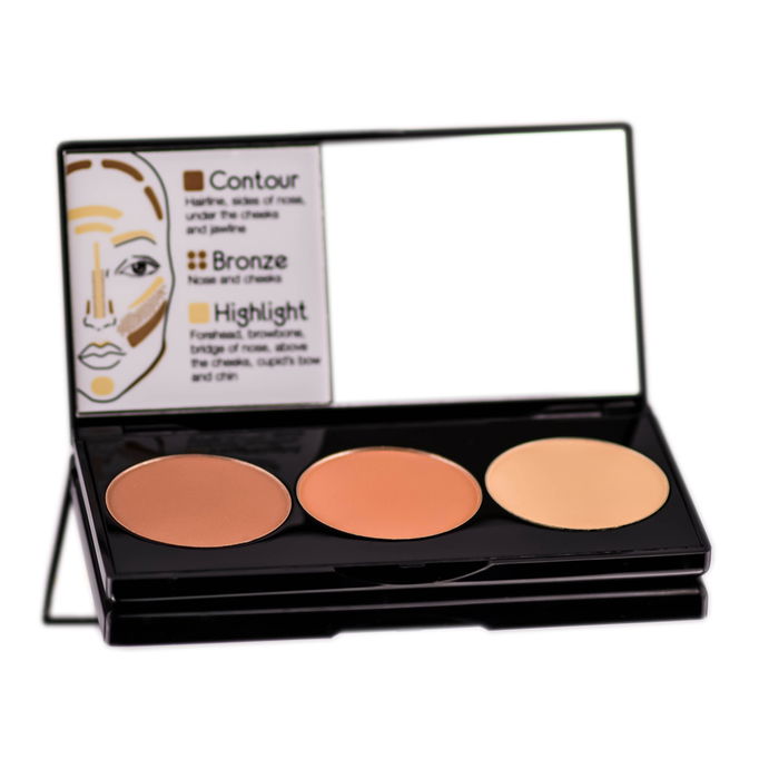 Motives 3-In-1 Contour & Bronze And Highlight Kit