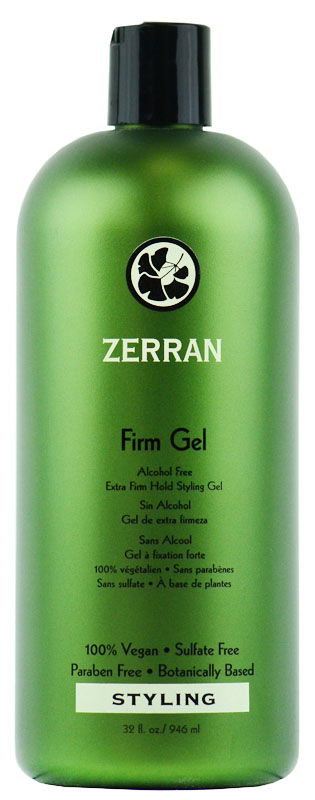 Zerran Firm Hold Gel - Alcohol Free Extra Firm Hold Styling Gel