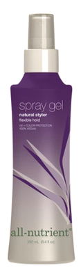 All - Nutrient Spray Gel, Natural Styler, Flexible Hold Hair Spray, 100% Vegan