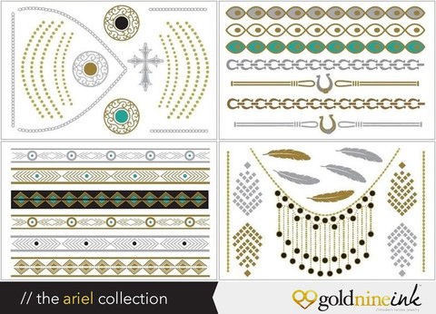 Goldnine Ink Metallic Temporary Tattoos