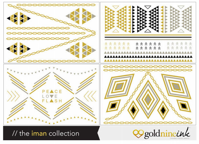 Goldnine Ink Metallic Temporary Tattoos