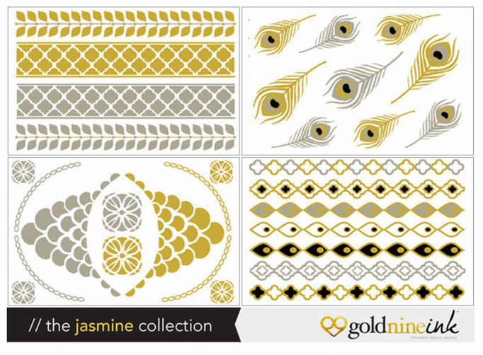 Goldnine Ink Metallic Temporary Tattoos