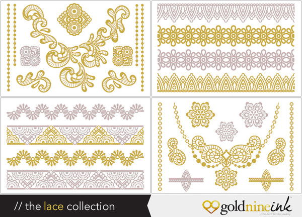 Goldnine Ink Metallic Temporary Tattoos