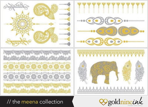 Goldnine Ink Metallic Temporary Tattoos