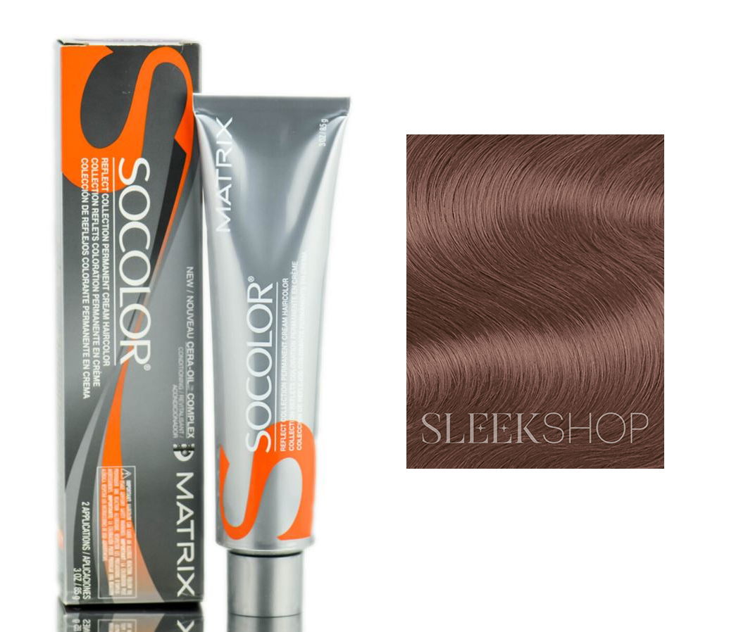 Level 7 - Metallic Rose Gold, Matrix SoColor Pre-Bonded Reflect
