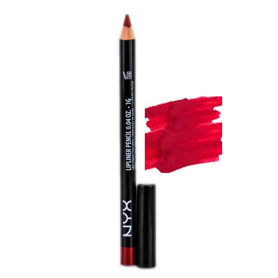 nyx07-817-hot-red - NYX Slim Lip Liner Pencil-image1