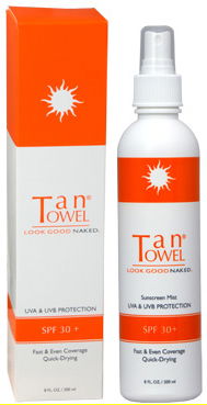 TanTowel Sunscreen Mist with UVA & UVB Protection SPF 30+