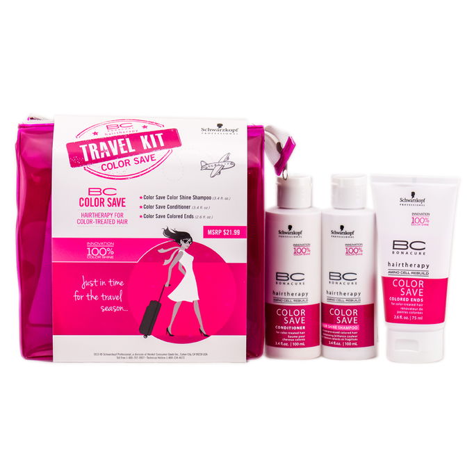 Schwarzkopf BC Bonacure Color Save - Hairtherapy Color-Treated Hair -Travel Kit