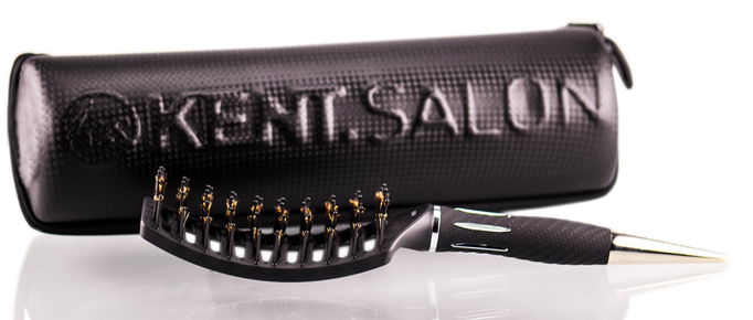 Kent 100% Boar Bristle Curved Nylon Brush - KS02