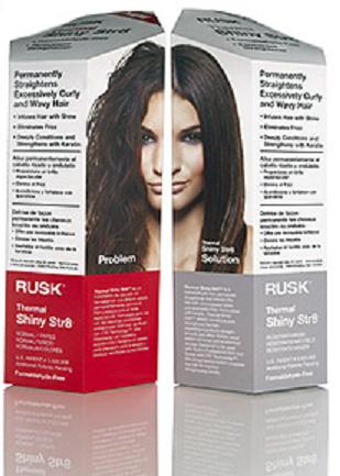 Rusk Thermal Shiny Str8 - Permanent Straightener (formaldehyde-free)