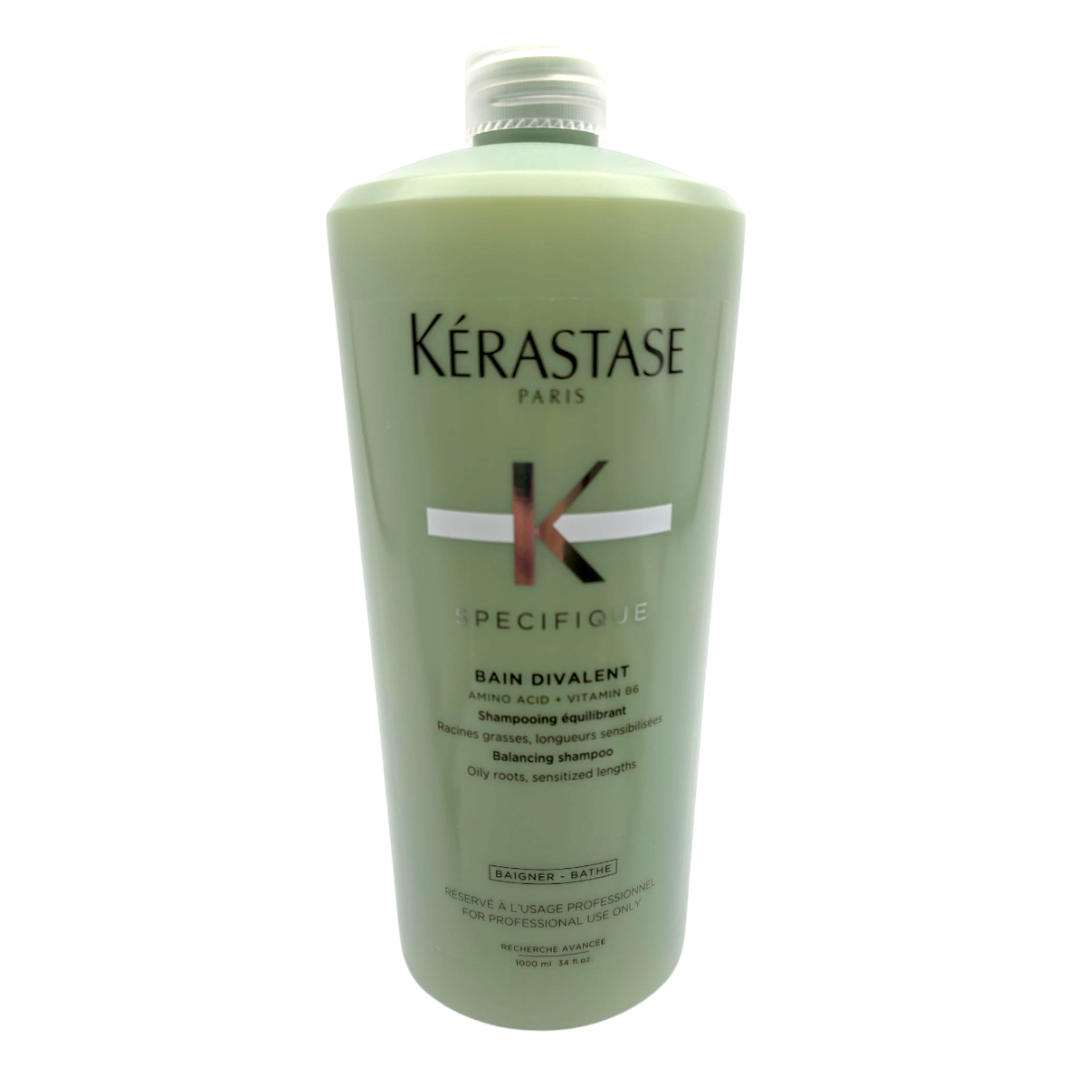 24133-34-oz-liter - Kerastase Specifique Bain Divalent Shampoo for oily roots & sensitized lengths-image1