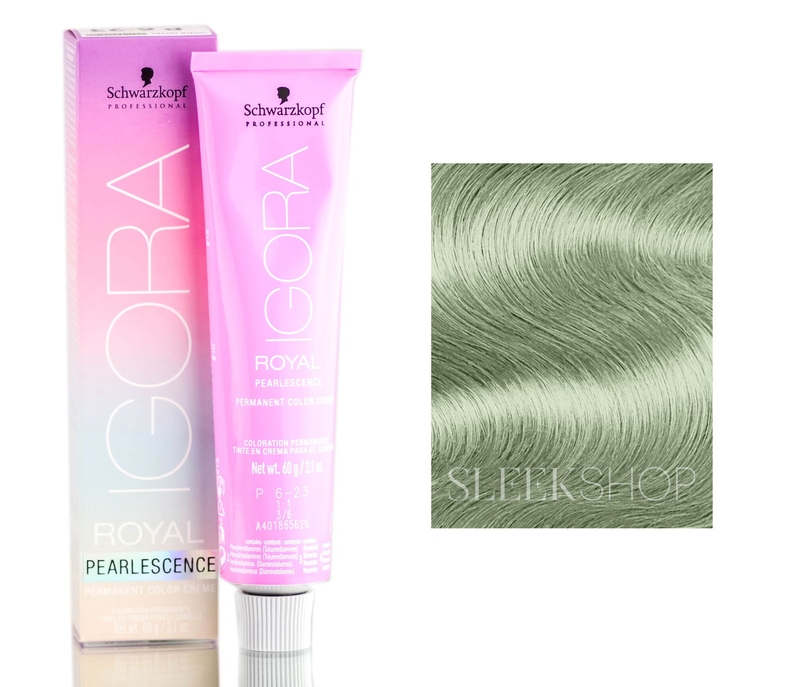 ポイポイ君  IGORA  カラーリング剤 90本セット Color : Pastel Mint - P9.5-43, Schwarzkopf Professional Igora