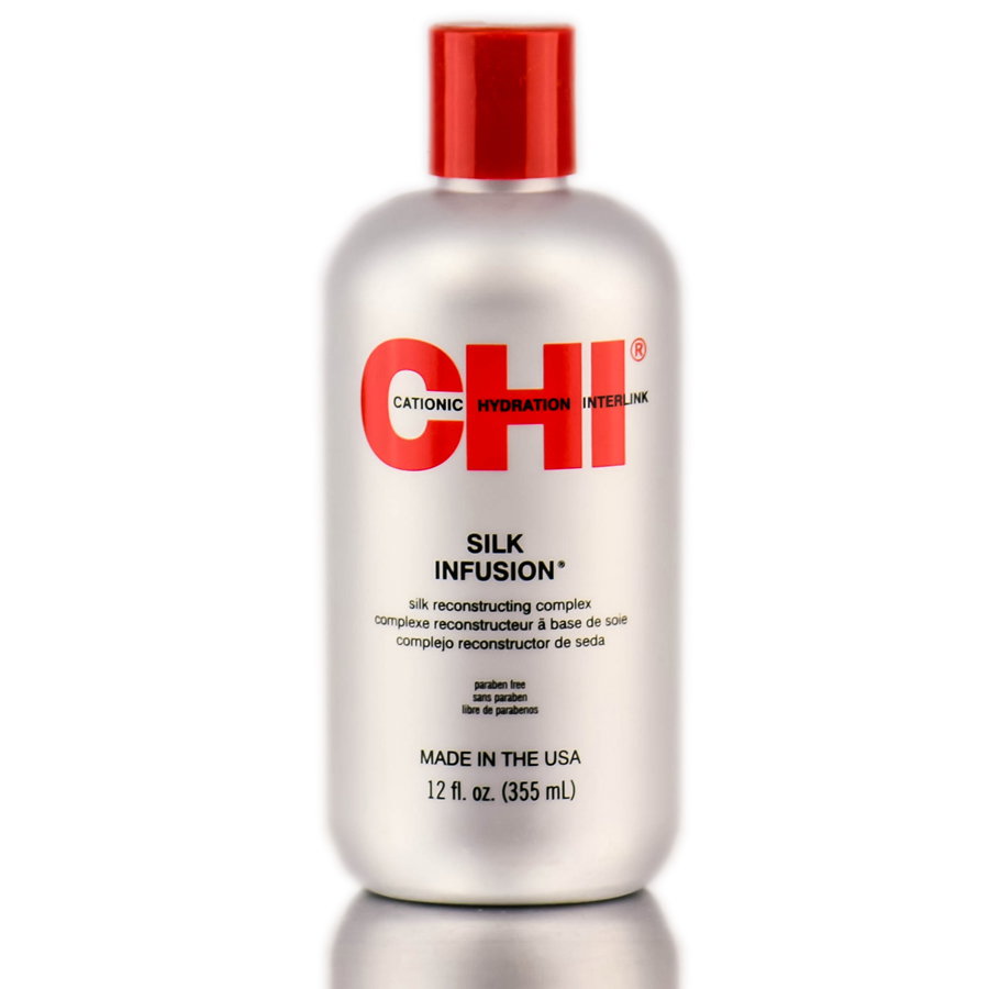 2583-12-oz - CHI Silk Infusion, Silk Reconstructing Complex (hair serum oil)-image1 2583-12-oz - CHI Silk Infusion, Silk Reconstructing Complex (hair serum oil)-image1