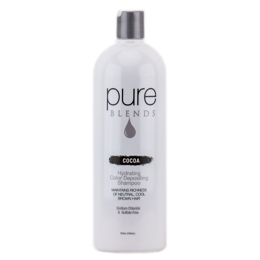 pbs01-33-8-oz - Pure Blends Hydrating Color Depositing Shampoo - Cocoa-image1
