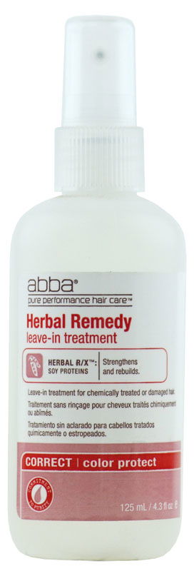 Abba Herbal Remedy Color Protect Leave-In Treatment for chemically treated or damaged hair