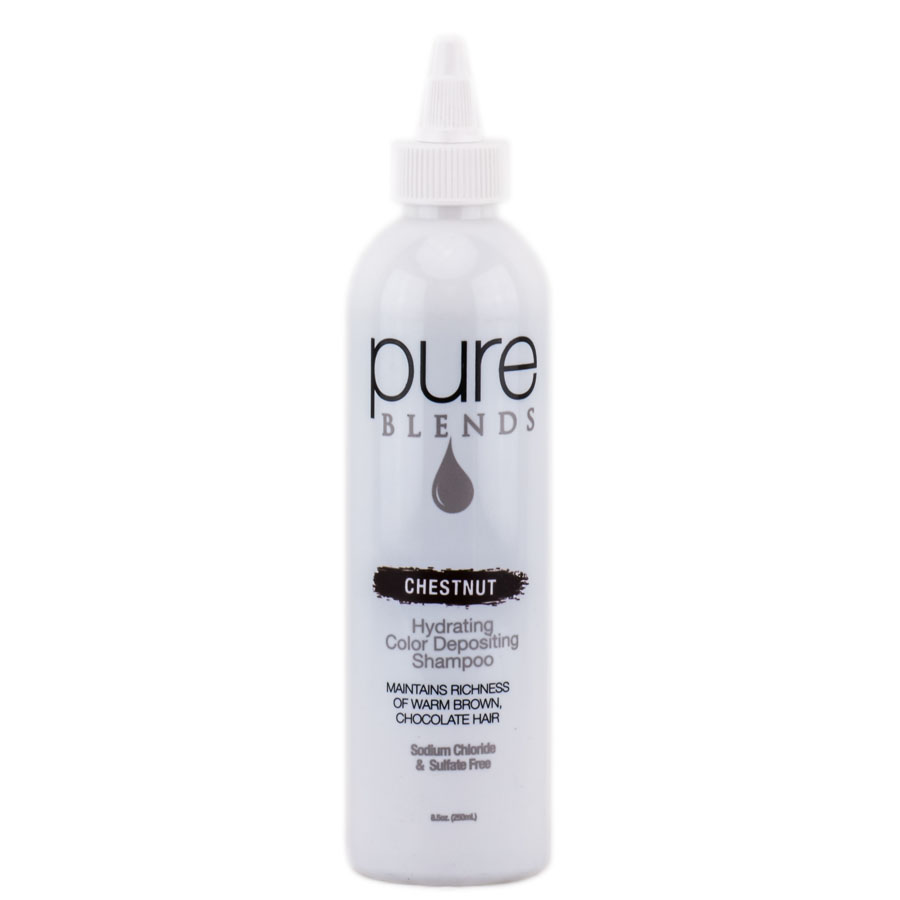 pbs02-8-5-oz - Pure Blends Hydrating Color Depositing Shampoo - Chestnut-image1