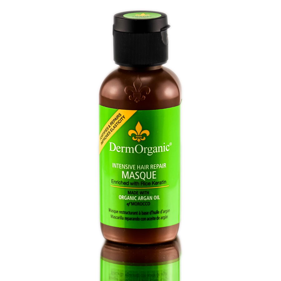 DermOrganic Intensive Hair hot repair Masque made w Organic Argan Oil - Pack of 3