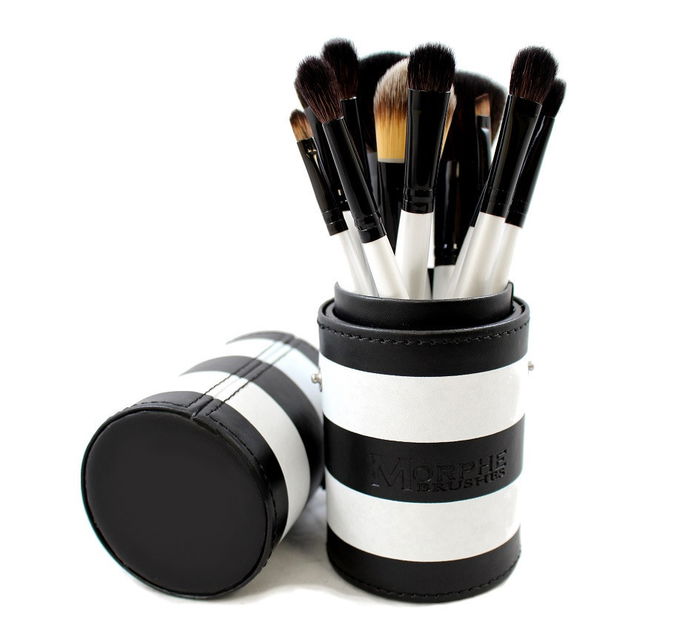 Morphe 12 Piece Black and White Travel Set