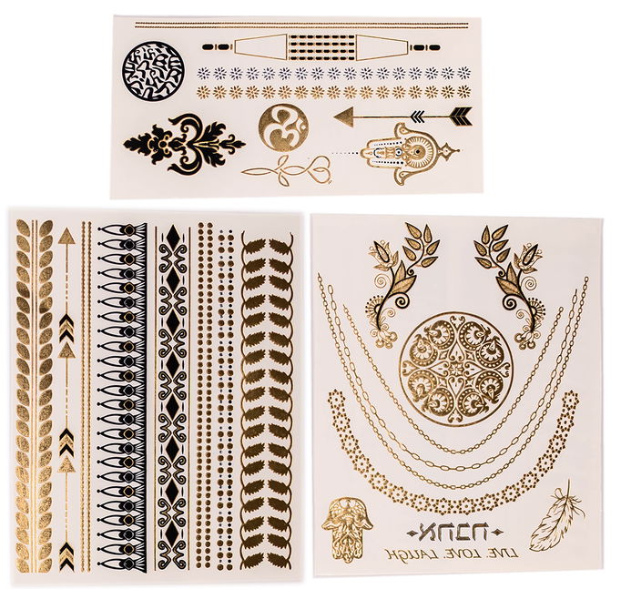 Tattoo Bella Temporary Metallic Tattoos