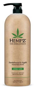 Hempz Herbal Body Scrub - Sandalwood and Apple