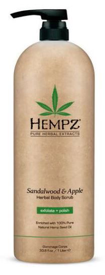 Hempz Herbal Body Scrub - Sandalwood and Apple
