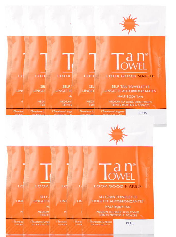 TanTowel Self-Tan Towelette - Half Body Application (Plus)