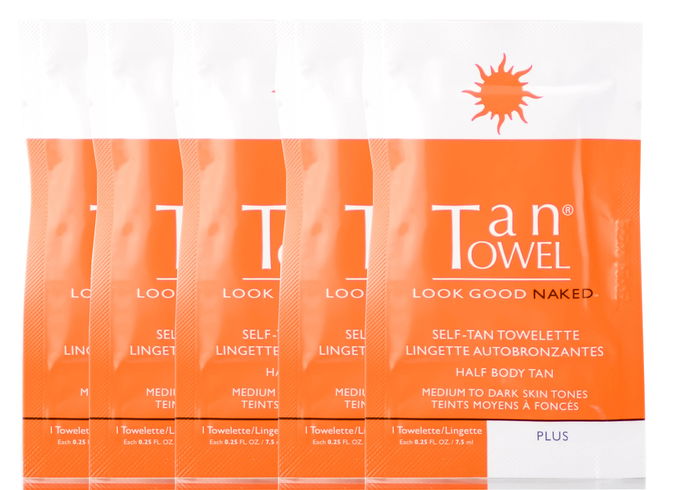 TanTowel Self-Tan Towelette - Half Body Application (Plus)