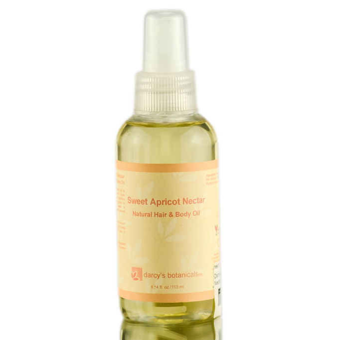 Darcy's Botanicals Sweet Apricot Nectar Natural Hair & Body Oil - 4 oz