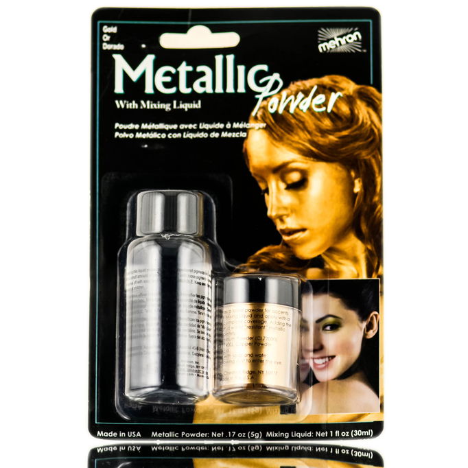 Mehron Metallic Powder With Mixing Liquid