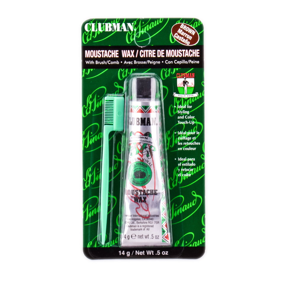 clu04-brown - Clubman Moustache Wax-image1 clu04-brown - Clubman Moustache Wax-image1