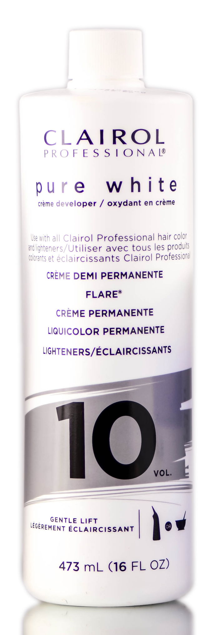 Clairol Professional Pure White - Creme Developer - Gentle Lift - 10 VOLUME FORMULA