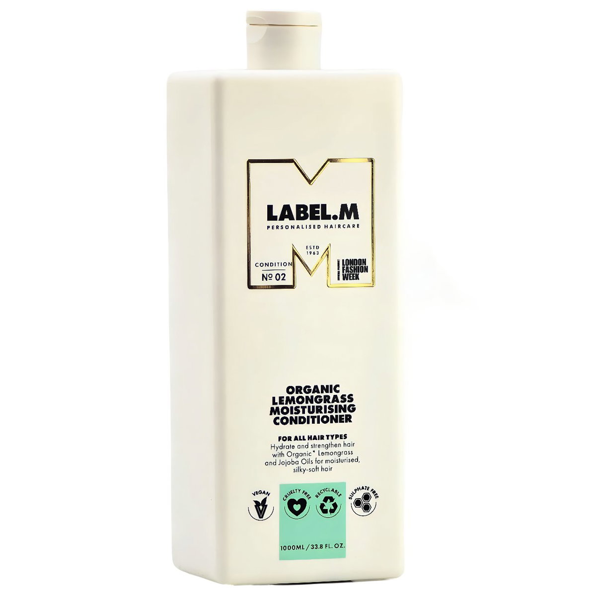 lbm02-33-8-oz - Label.M Organic Lemongrass Moisturising Conditioner lbm02-33-8-oz - Label.M Organic Lemongrass Moisturising Conditioner