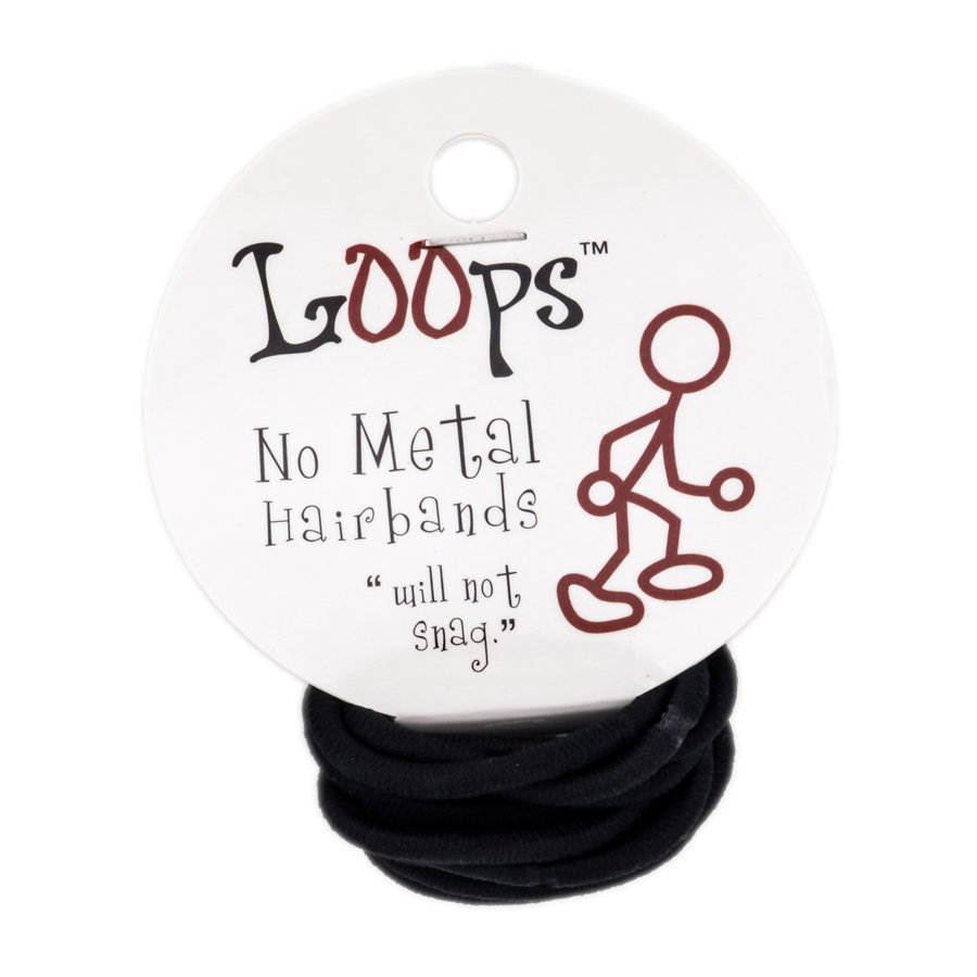 lop03-sm-ny211-ad6 - Other Accessories: Loops No Metal Hairbands Small 15 Pack-image1