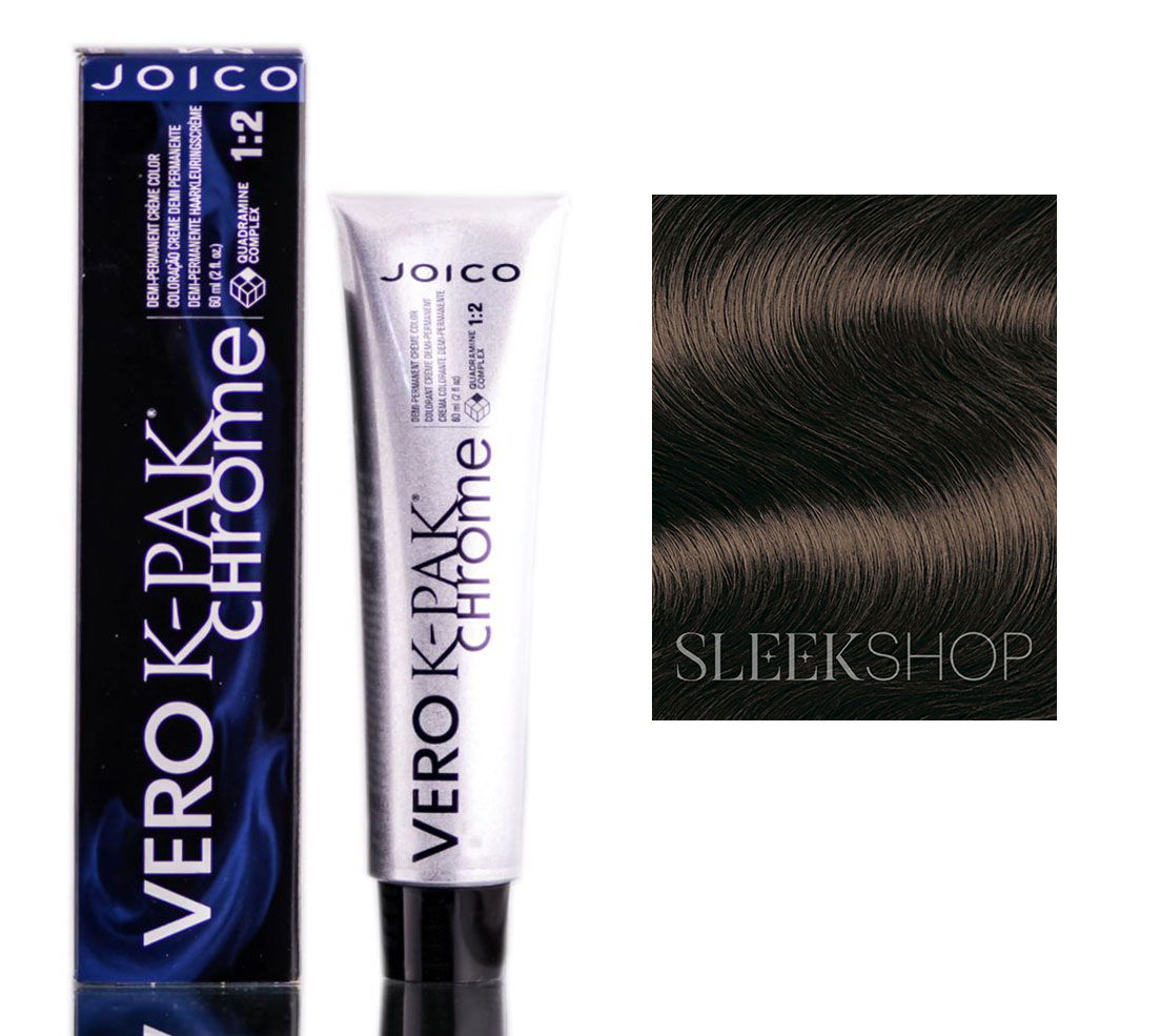 N4 Coffee Bean, Joico Vero K-Pak Chrome Demi-Permanent Creme Color