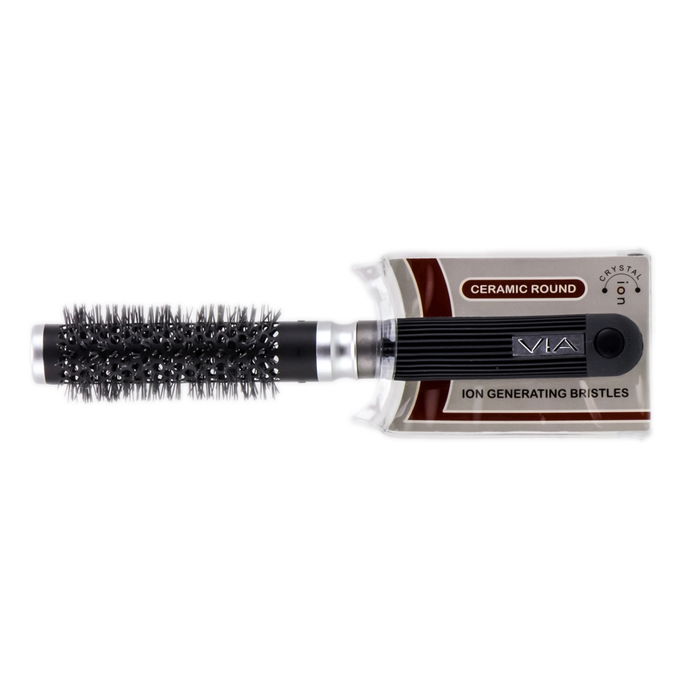 Via Tourmaline Ceramic Ion Thermal Round Hair Brush