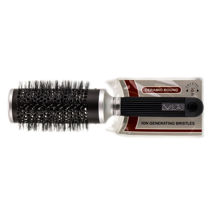 Via Tourmaline Ceramic Ion Thermal Round Hair Brush