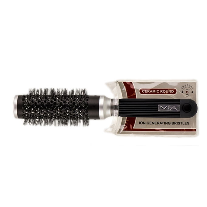 Via Tourmaline Ceramic Ion Thermal Round Hair Brush