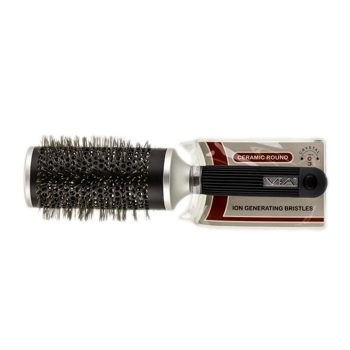 Via Tourmaline Ceramic Ion Thermal Round Hair Brush