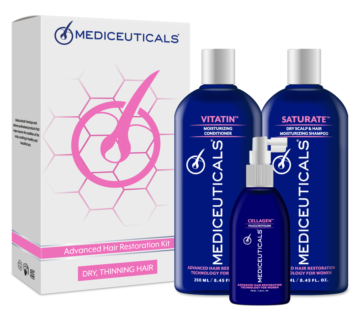 tms16-kit - mediceuticals womens hair loss kit for dry scalp tms16-kit - mediceuticals womens hair loss kit for dry scalp