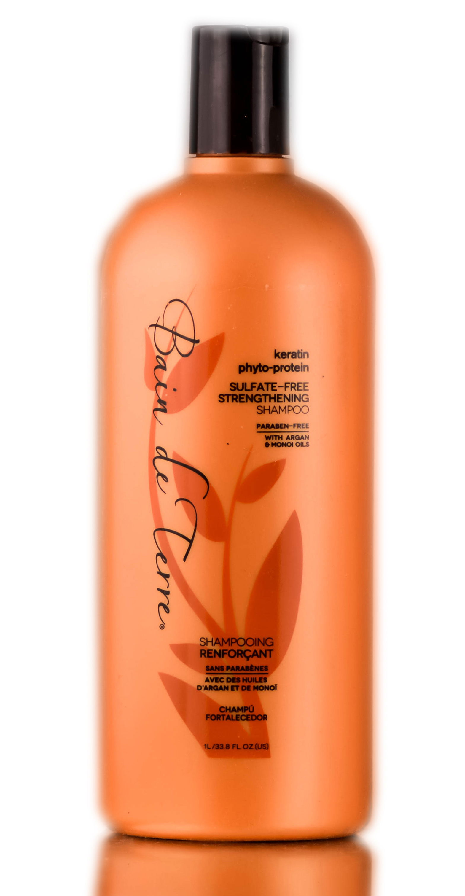 Size 33.8 oz Bain de Terre Keratin Phyto Protein Strengthening Shampoo SleekShop